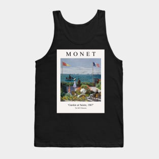 Claude Monet Painting - Garden at Sainte Tank Top